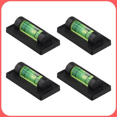 4Pcs Magnetic Bubble Levels For Leveling Phonograph,Camera, Tripod, Machines, Spirit Level Measuring Tools (Magnetic)