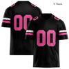 Rugby T-shirt Personalized V Neck Black Mens Sports T Shirt Loose Quick Dry Team Uniforms