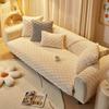 Plush Sofa Cushion Winter Nordic Non-Slip Seat Cushion Backrest Cover Towel Modern Simple Winter Leather Sofa Cover Cover Cloth
