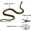 Snake Prank with String Clip Realistic Rubber Snake Prank Toy, 1.2m