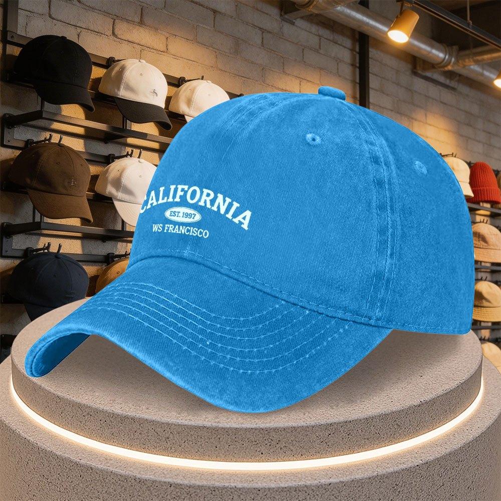San Francisco Kalifornien Baseballkappe mit Buchstabenaufdruck Verstellbare Lässige Mütze für Partys Sport Alltagsbekleidung