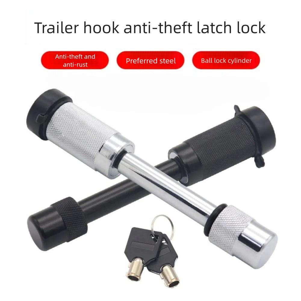 With 2 Keys Trailer Hitch Receiver Locking Pin 5/8 Inch Tow Hitch Lock Car Accessories