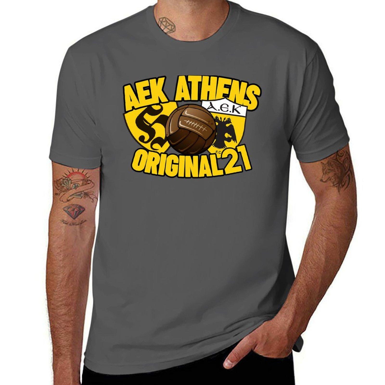 

AEK ATHENS - ORIGINAL 21 (2) T-Shirt funnys sublime Blouse t shirt for men XL