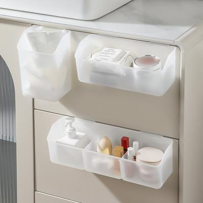 Wandmontierte Aufbewahrungsbox, Küchenaufbewahrungskorb, Hängender Korb für Wohnheim mit unterteilter und klassifizierter Aufbewahrungsbox