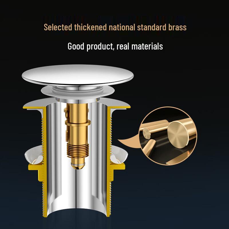 Universal Brass Basin Pop-up Drain Stopper