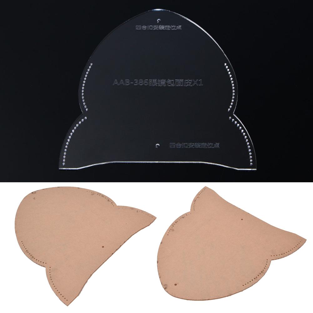 Glasses Case Acrylic Template Glasses Bag Stencil Template  Leather Mould