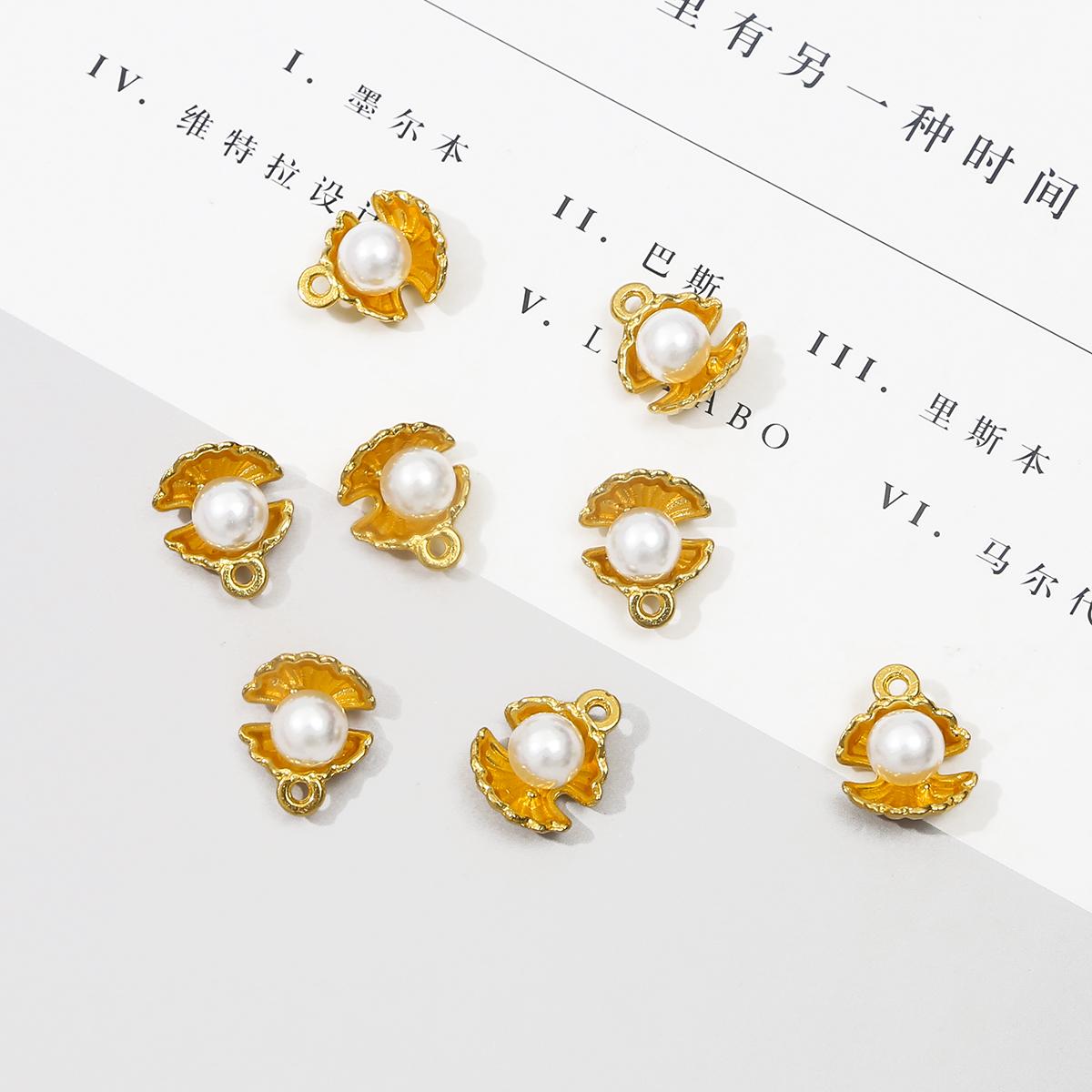 

5 шт. Металевої підвіски з імітацією перлин для виготовлення ювелірних виробів своїми руками золотий