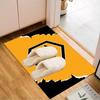 Wolves Football Club Emblem Printed Office Carpet Chair Cushion  Entryway Rug, Rugs for Living Room, Bedroom Christmas gifts