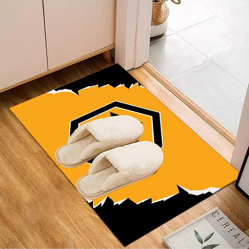 Wolves Football Club Emblem Printed Office Carpet Chair Cushion  Entryway Rug, Rugs for Living Room, Bedroom Christmas gifts