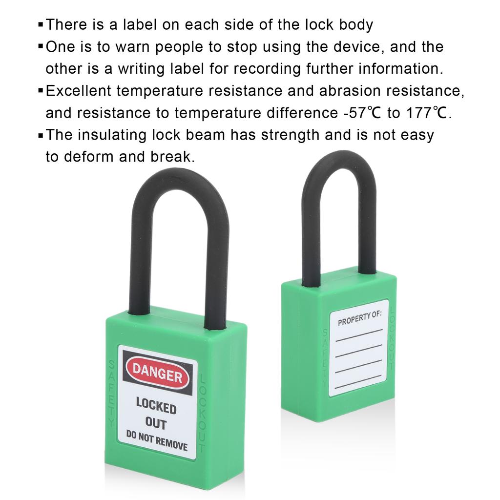 5Set 38mmCelsius1.5in   Lockout Engineering Insulation Skid Resistance for Factories Construction Sites Hospitals Chemicals