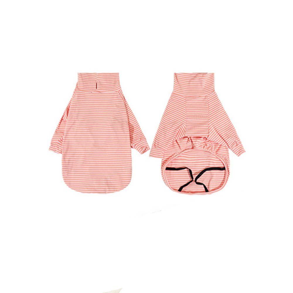 Practical with Stripes Dog Pajamas 2 Legged Soft and Comfortable Dog Jumpsuit Warm Soft Fleece Dog Recovery Suit Dogs Clothes