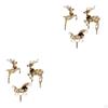 Lighted Christmas Decorations Deers and Santa Sleigh Waterproof Ornaments