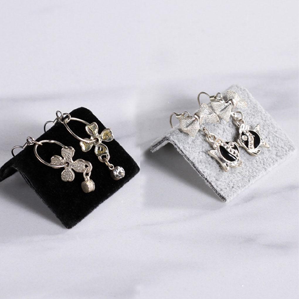 Velvet Bridge Display Jewelry Plate Storage Earrings Stud Board Pendant Bracelet Holder Creatively Organizer Props