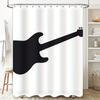 City Lights Shower Curtain Modern Bath Decor For Home Decoration Waterproof Fabric With Hook Rings Various Sizes Available (Larg