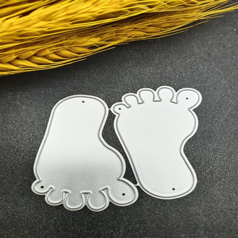 Art Cutting Dies Footprint Shape  Die Cuts Templates Embossing Stencils Tools for Card Making DIY Paper Fabric Crafts