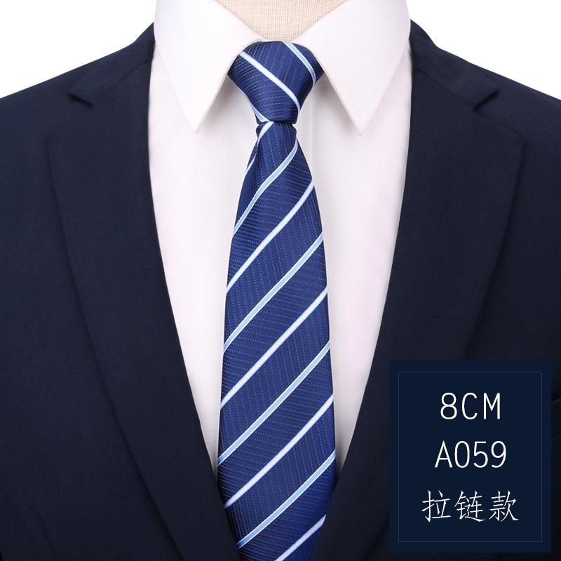 Men'S And Women'S Business Ties, Formal Wear, Black Zipper-Style Groom Wedding Korean Version, Narrow Lazy, No Striped Bow Tie Plaid