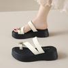 CRLAYDK Sandals for Women Platform Shoes Summer Flip Flops Dressy Ladies Strap Slides Outdoor Slip On Beach Casual Slippers