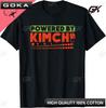 Powered By Kimchi Korean Asian Food Lovers Novelty TShirt Print Design Gifts T Shirts Unisex Clothes Streetwear Tops Camiseta