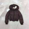 Giacca Piumino Corta Invernale Luminosa Stile Coreano Donna Spessa Calda Aderente Sottile Cappotto