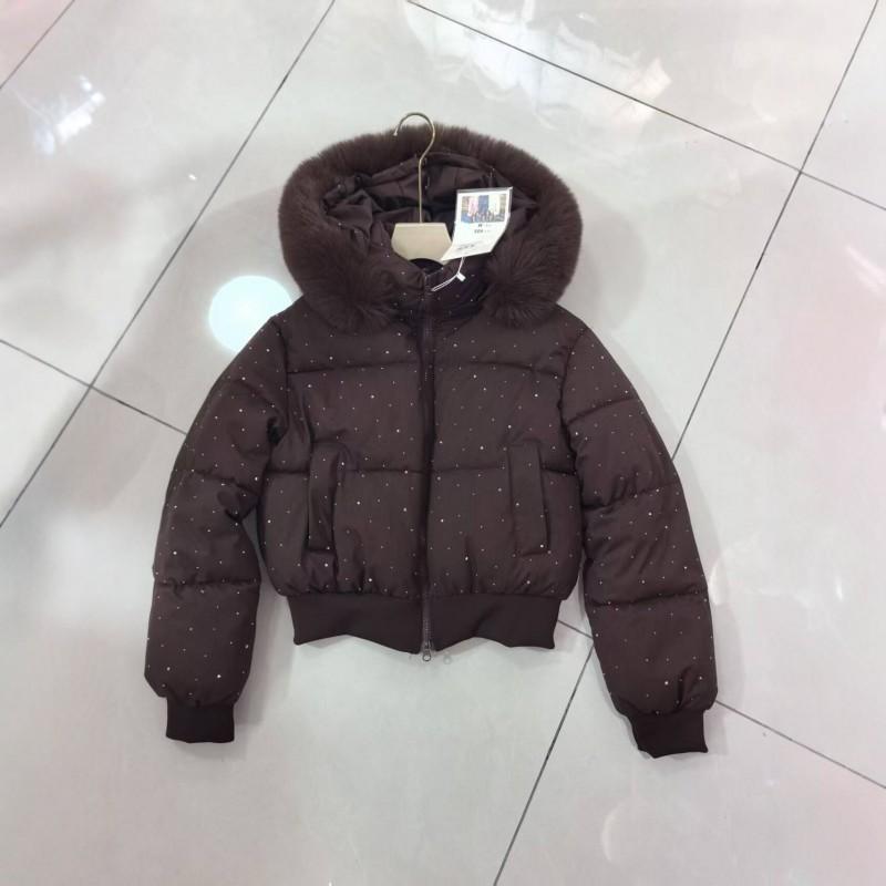 Giacca Piumino Corta Invernale Luminosa Stile Coreano Donna Spessa Calda Aderente Sottile Cappotto