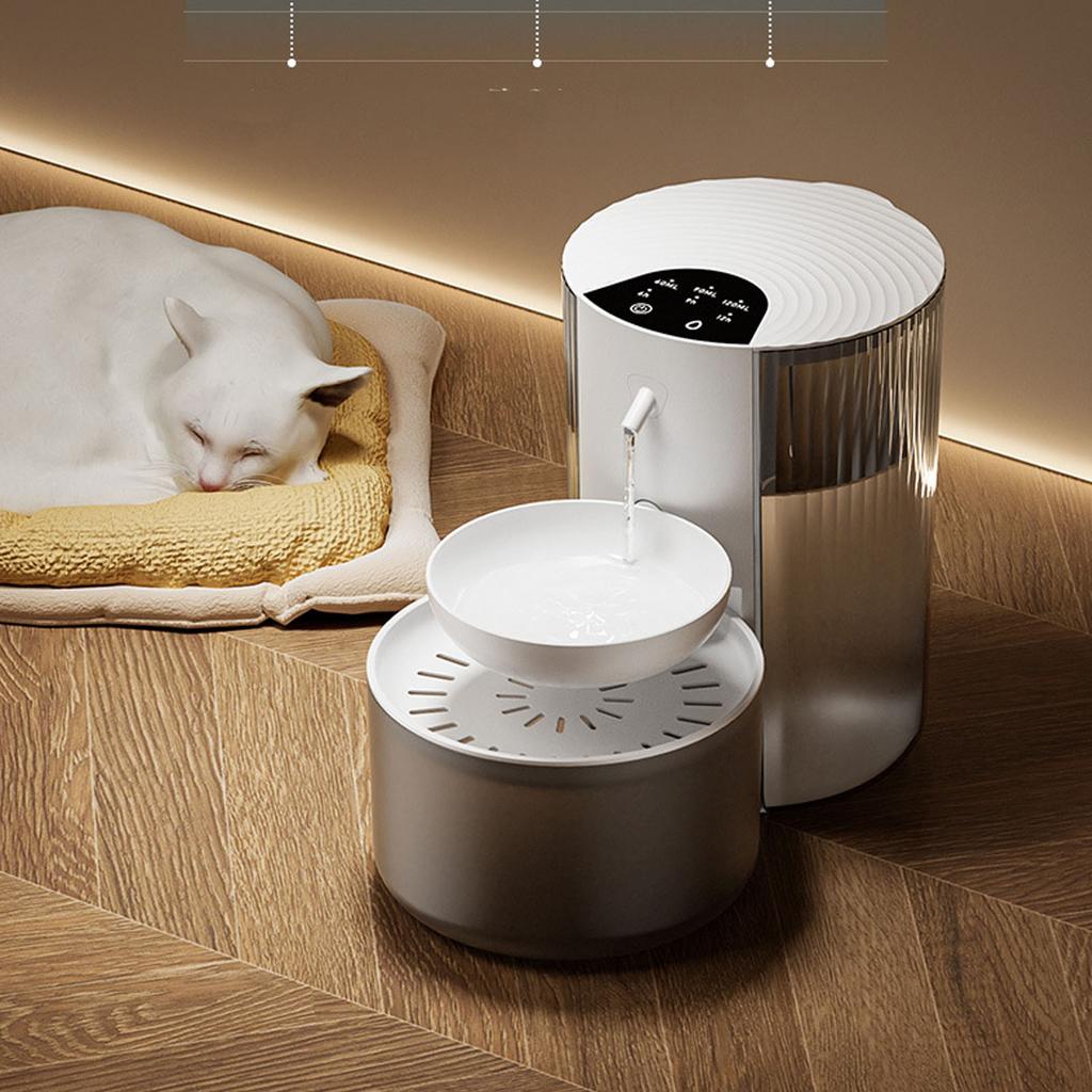 Wireless Pet Water Fountain Smart Filtration 3L Cordless Automatic Cat Water Dispenser Water Bowl for Pets Cats