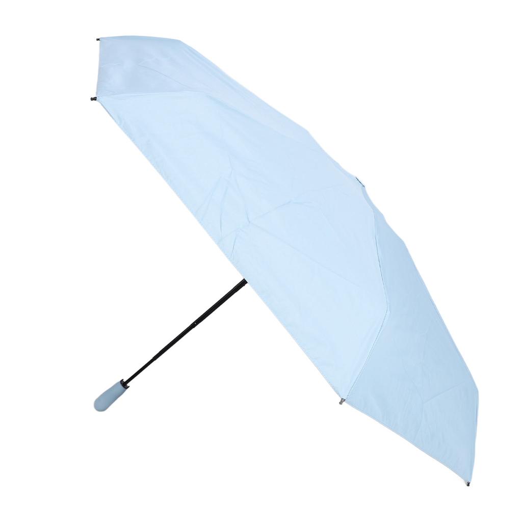 Mini Reise-Sonnenschirm Sonnenschutz Regenschutz Kompakter 5-fach faltbarer tragbarer Klappschirm für Outdoor Himmelblau