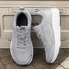 Men Wide Toe Box Running Shoes Knitted Mesh Casual Sneakers Thick Sole Breathable Lightweight Athletic Footwear for Jogging