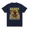 Pussy Hunter Funny Meme Cat Meme Men's Shirt O-Neck Short Sleeve Harajuku Women's Summer Fashion Oversized Tshirt