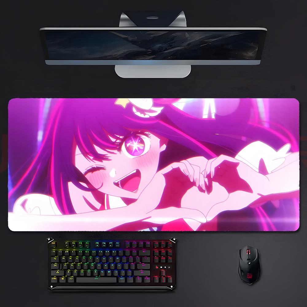Cute Anime Hoshino Ai OOshi No Ko Mouse Pad Mousepad Large Gaming Lockedge Thickened Pc Table Desk Mat