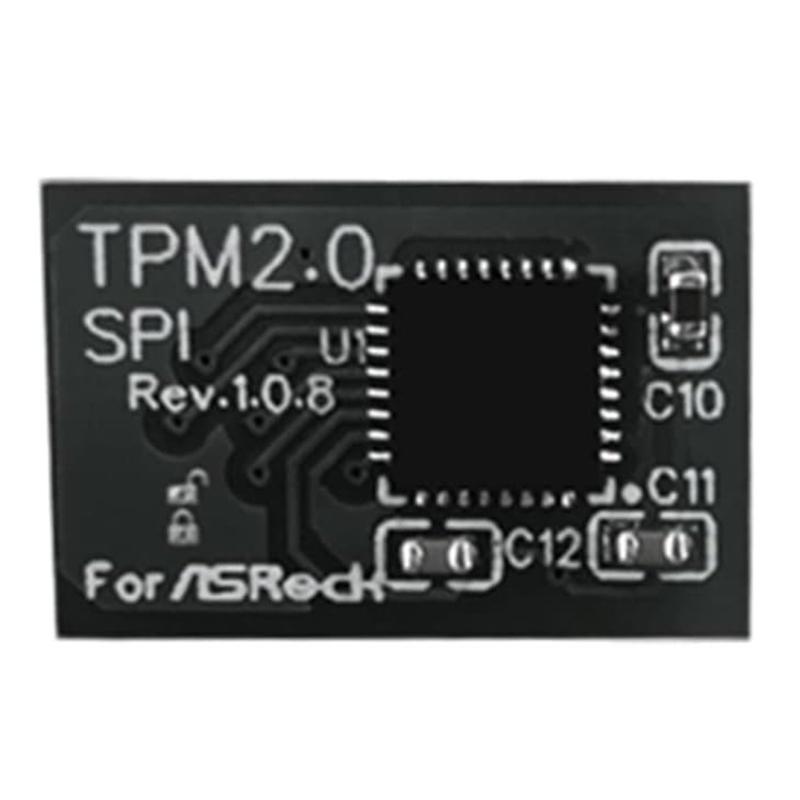 TPM 2.0 Module SPI 14Pin Module Motherboard TPM2.0 Remote Card Encryption Security Board Electronic Component Module
