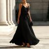 ZANZEA Bohemian Women Elegant V-Neck Straps Sleeveless Sling Long Dress