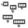 Waterproof Rocker Switch Housing Panel Black Aluminum Bracket for Auto Marine Yacht RV SUV Truck