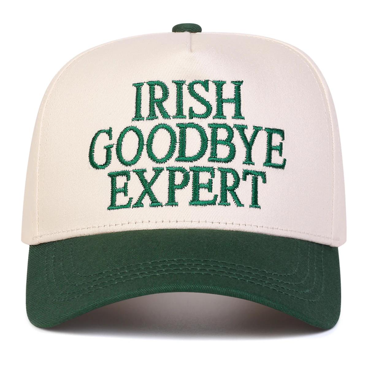 

Unisex Irish Goodbye Expert Embroidery Baseball Caps Spring And Autumn Outdoor Adjustable Casual Hats Sunscreen Hat Sports Cap