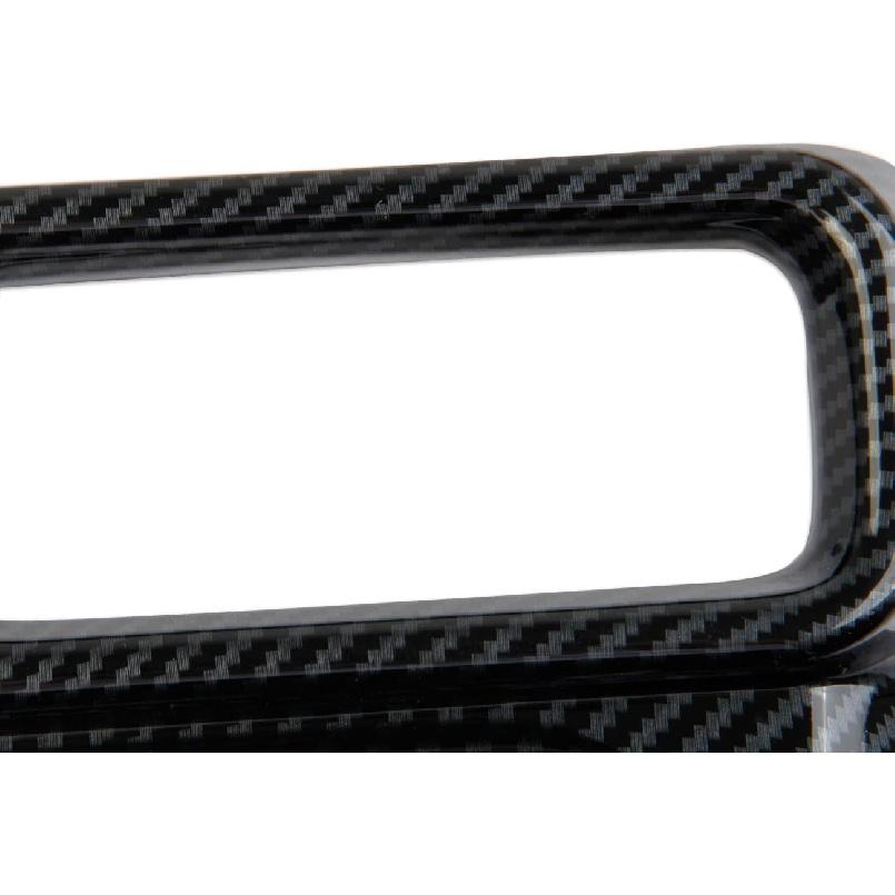 Carbon Fiber Central Control AC Switch Air Conditioner Panel Cover Vent Trim for Ford Maverick 2022-2024