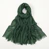 Large Size Cotton Feeling Scarf Women Plain Foulard Femme Luxury Hijab Long Bandana Evening Party Dress Shawls and Wraps