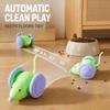 Cat Mouse Car Toy with Laser Teaser Stick Interactive Chase Play Toy for Kittens Indoor Exercise Daily Pet Supplies