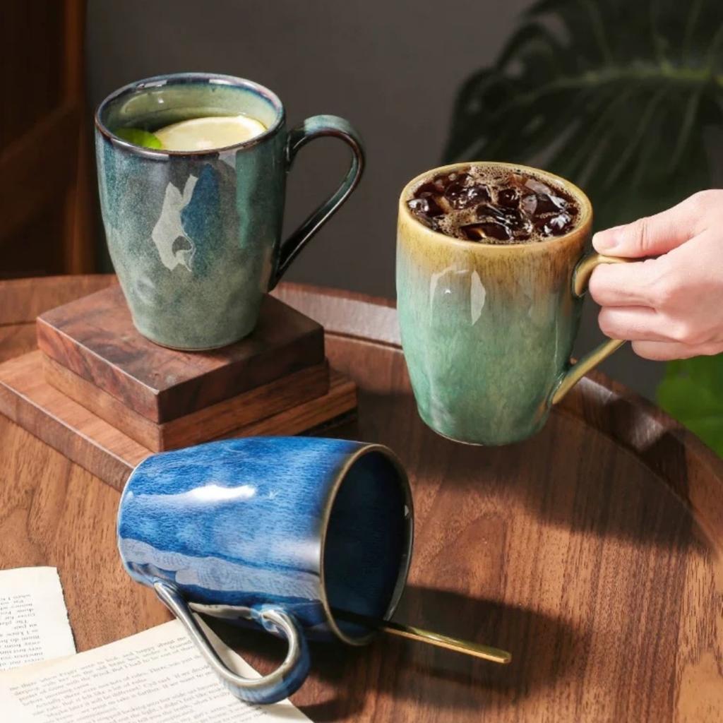 Keramik-Kaffeetasse für Kakao Cappuccino Latte Müsli Chinesische Teetasse Wasser Milch Tasse Spülmaschinenfest Mikrowellengeeignet