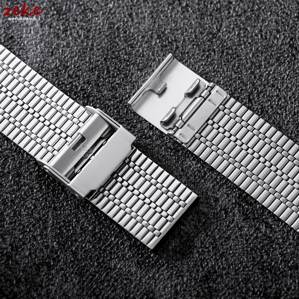 Thin Breathable Watchbands Stainless Steel Watch Bracelet Band Women Men Quick Release 20mm 22mm Strap for Samsung Galaxy Watch