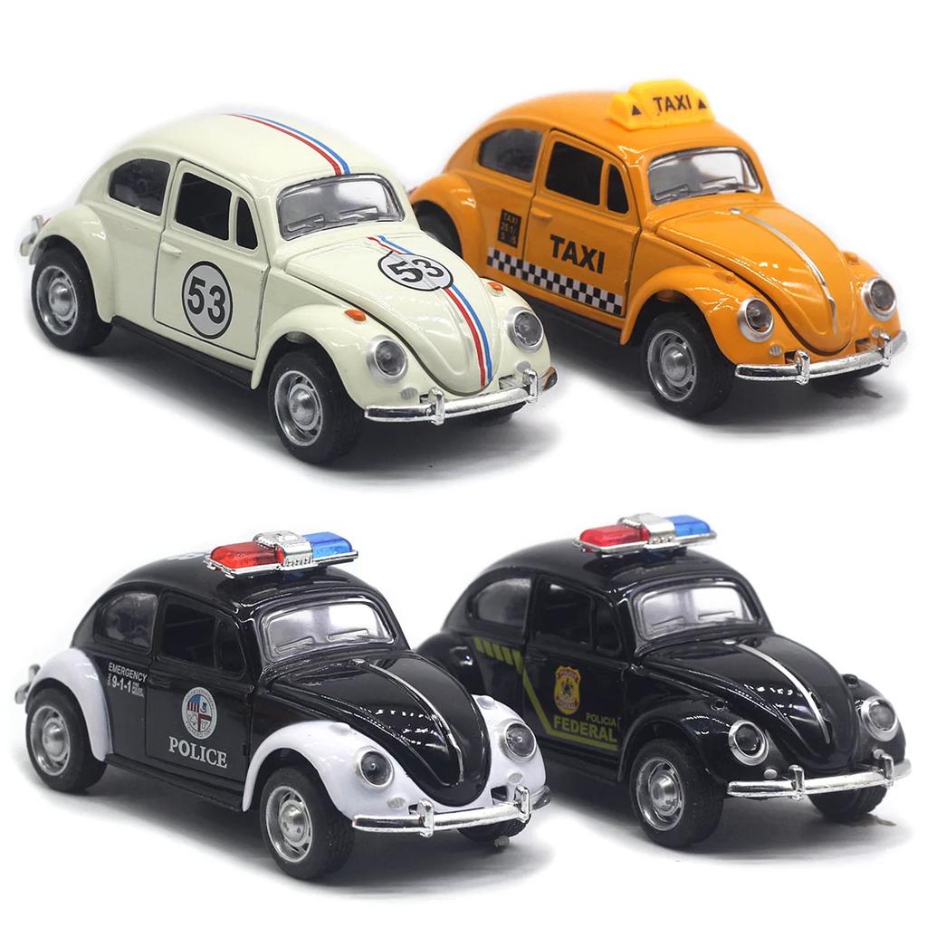 Classical Police Car, Taxi, Racing Car, Rebound Car Model, Children'S Toy Gift