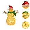 Lighted Christmas Snowman Decoration Tabletop Centerpiece Festival Figurine