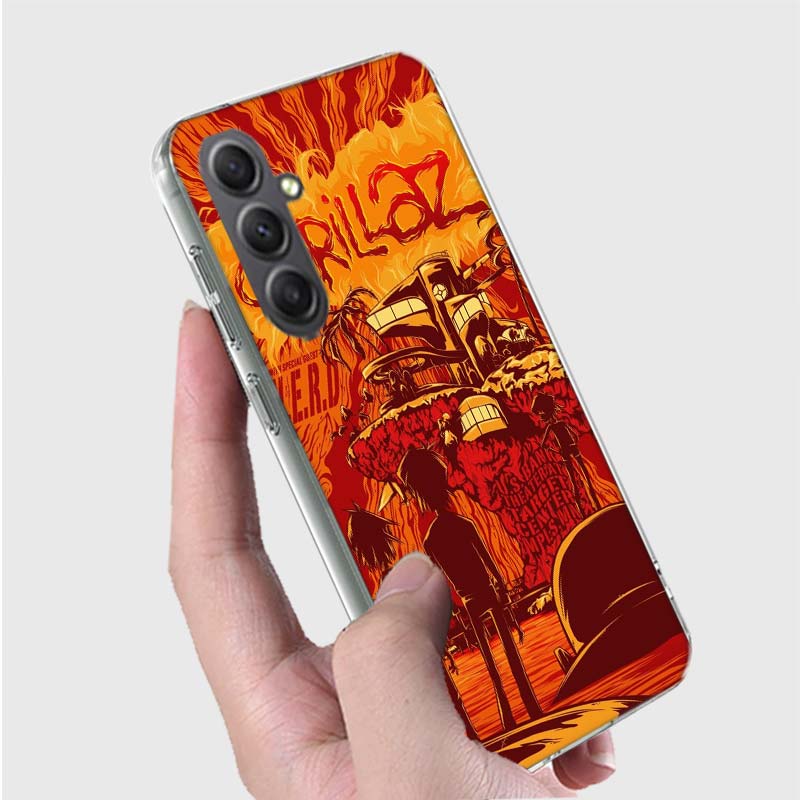 Gorillaz Anime Phone Case For Samsung A16 A26 A36 A56 A17 A03S A04S A02S A05S A50S A30 A20 A70S A40 A21 Galaxy Note 20 10 9 8 Co