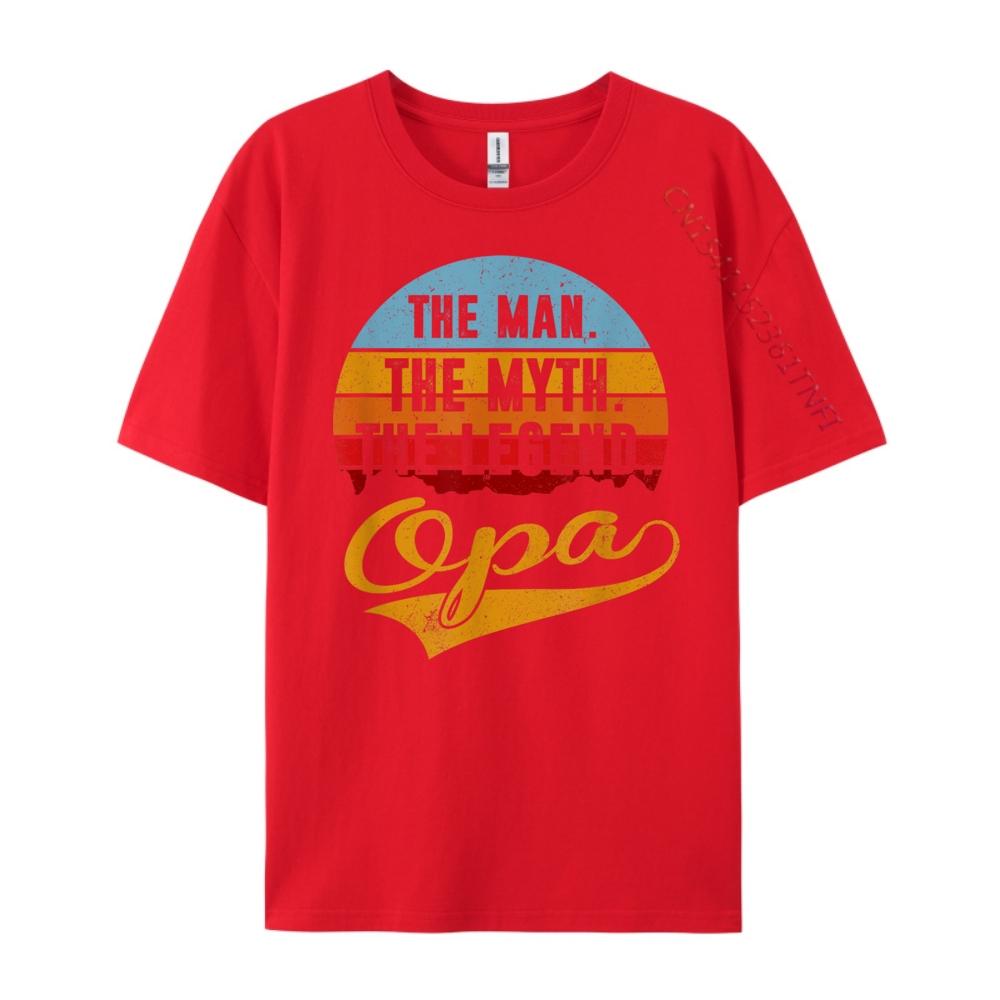Opa The Man The Myth The Legend 3d Printed T Shirts Men Clothing Character Graphic Cotton Short Sleeve
