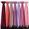 New Pearl Chiffon Malaysia Fashion Black Lace Scarves Muslim Shawl Plain Soft Turban Head Wraps Headband