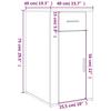 Office Cabinet Gray Sonoma 40 x 49 x 75 cm Engineered Wood