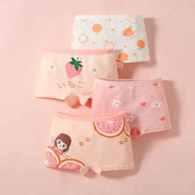 4Pcs Girls Underwear Short Boxer Baby Children Underwear Panties 2-12Years