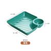Multi-purpose French Fries Ketchup Holder Dumpling Plate With Vinegar Plate Snack Dish 2-Grid Spices Dish Dumplings Dessert