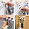 Kitchen Bathroom Towel Toliet Self Adhesive Clothes Hanger Key Holder Wall Hook Storage Rack
