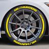 MILFHUNTERS 3D Tire Letter Decals PVC Waterproof Funny Racing Wheel Stickers Car Accessories