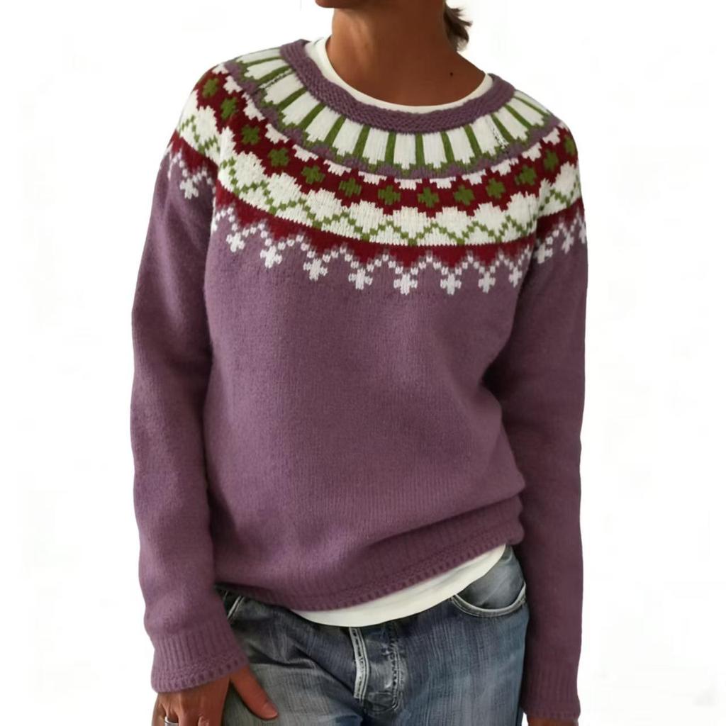 Maglione da Donna in Lavorazione Grossa Jacquard Acrilico Stile Europeo e Americano - Bestseller Autunno/Inverno