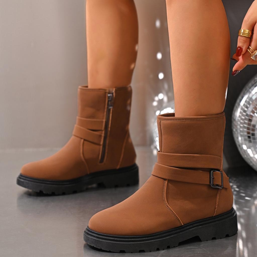 Bottes Martin rétro grande taille pour femmes 2025 automne et hiver nouveau style européen et américain bottes explosives marron bottines bottes de neige